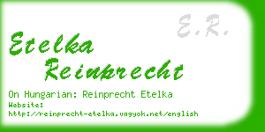 etelka reinprecht business card